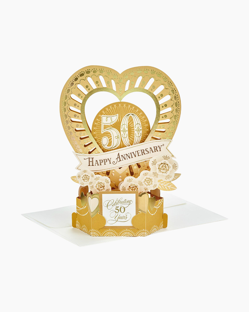 Hallmark Anniversary Gifts
 Hallmark Wonderfolds Celebrate the Years Pop Up 50th