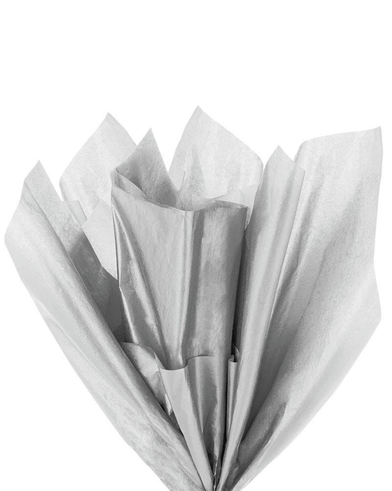 Silver Tissue Paper, 5 Sheets