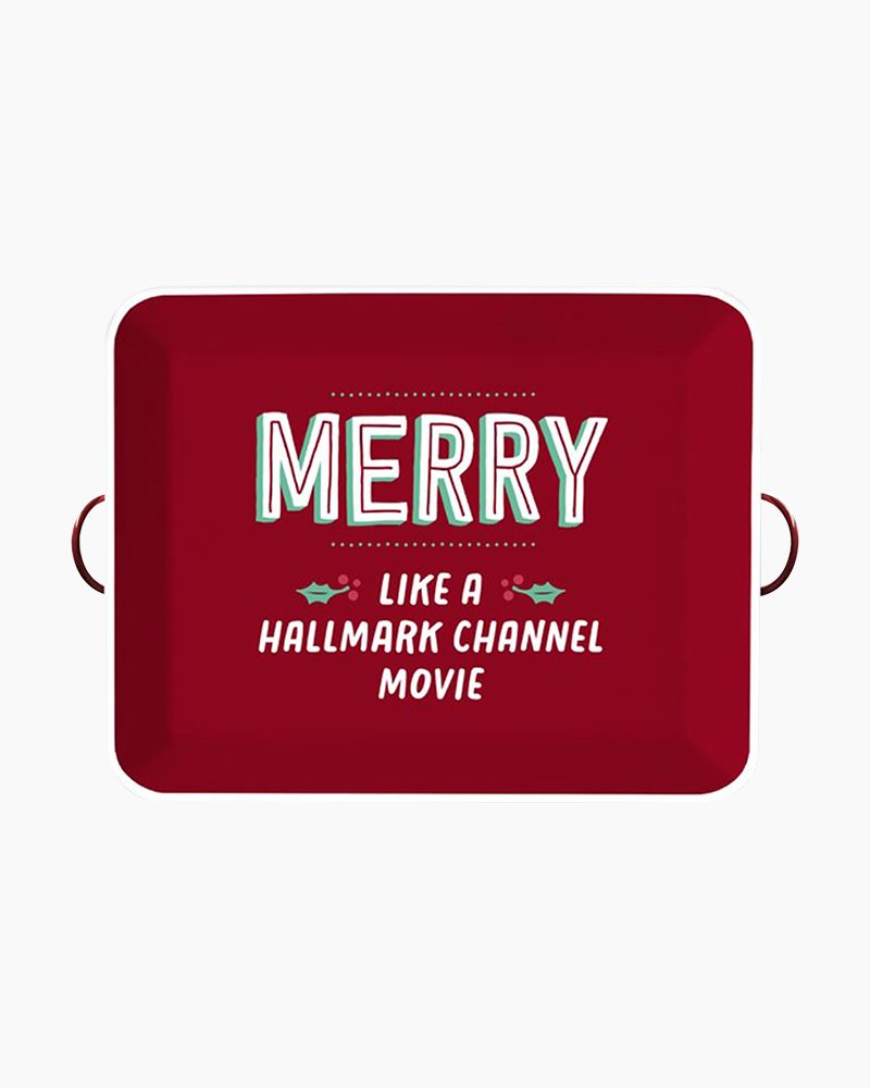 Hallmark Merry Like a Hallmark Channel Movie Serving Tray