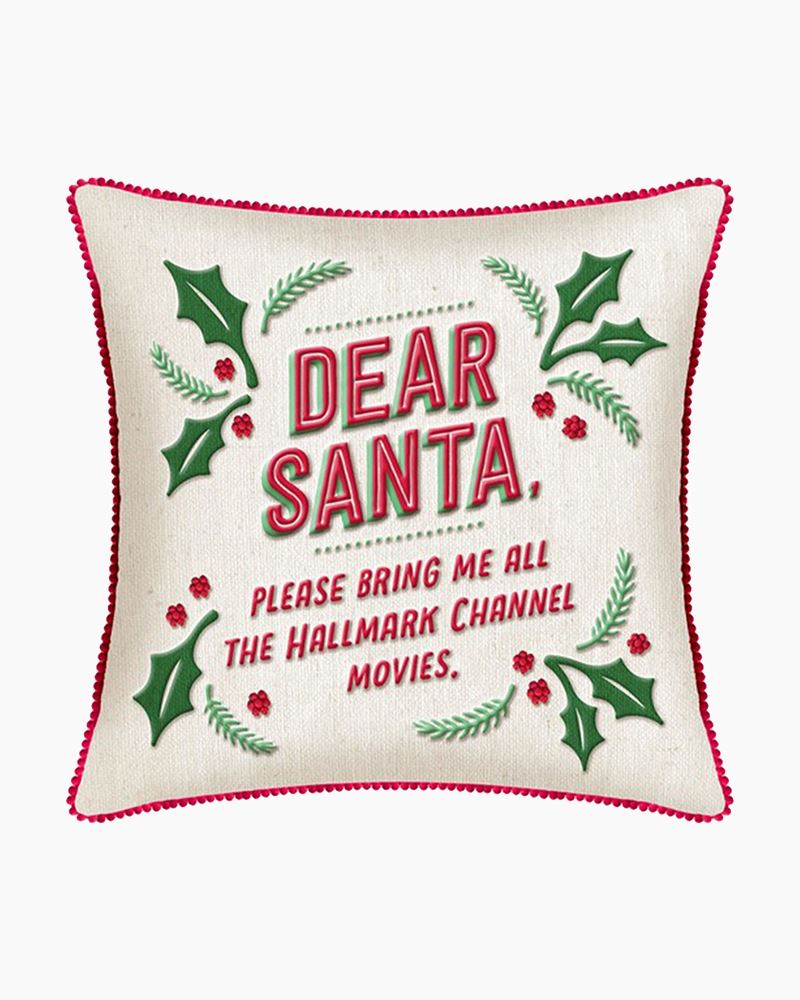 Dear Santa Hallmark Channel Movies Throw Pillow