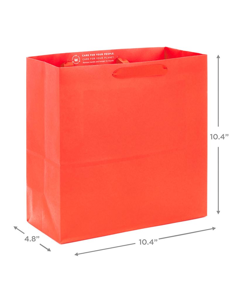 Hallmark 10.4 Large Square Red Gift Bag