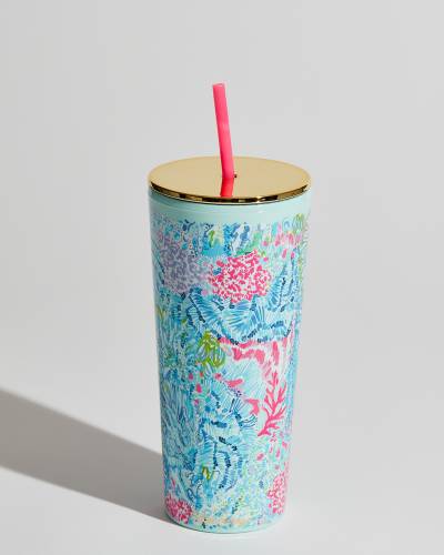 Lilly Pulitzer DISNEY Tumbler Cup with Straw BRAND NEW!!! Sold Out!!!