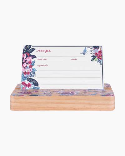 Recipe Box with Recipe Cards, Card Dividers, and Recipe Holder - 100 4x6 Recipe  Cards and 10 Card Dividers Included, Eco Friendly Bamboo Wood, Lovely  Design