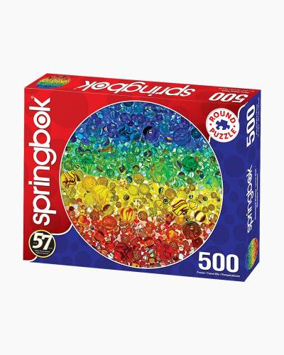 Springbok 500 Piece Round Jigsaw Puzzle It's A Tie!