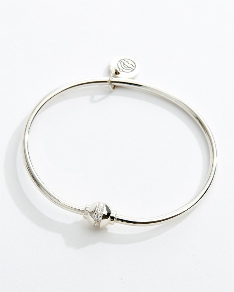 Cape Cod Sterling Silver 2 Ball Open Cuff Bracelet | The Gilded Oyster