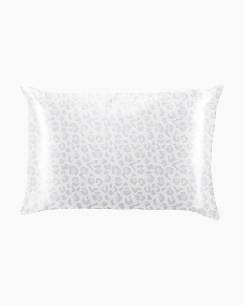 Lemon Lavender Silky Satin Pillowcase in Cat Nap