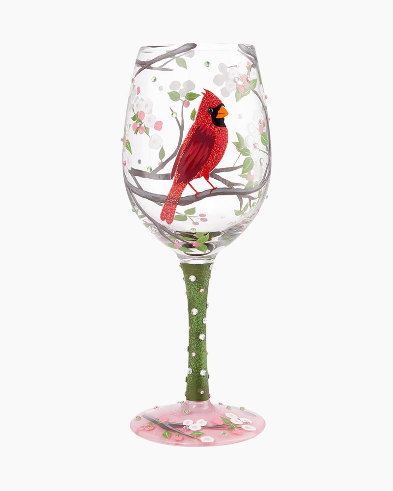 Pier 1 Imports Glass Red Cardinal Bird