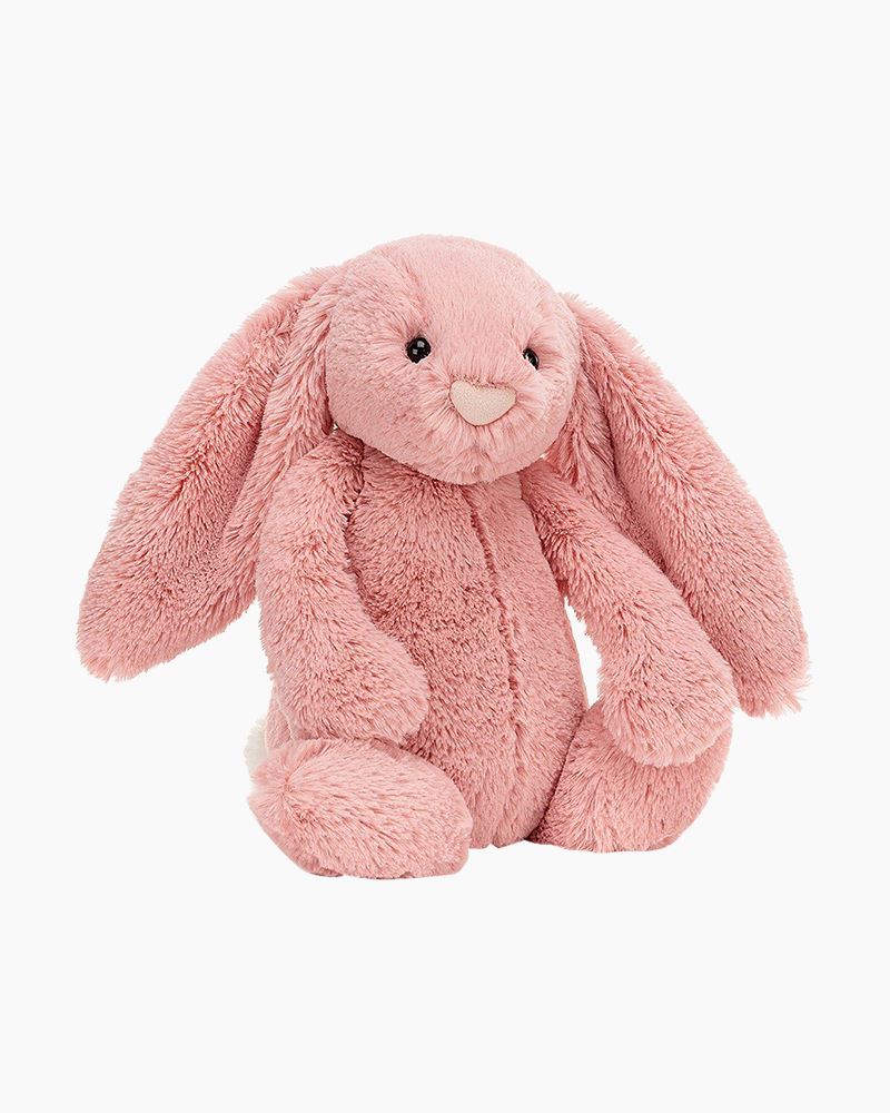 Jellycat Medium Bashful Rose Bunny Rabbit Soft Baby Toy Comforter Hot Pink 