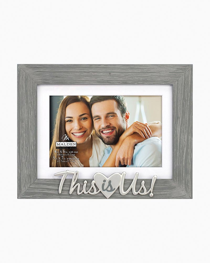4 By 6-Inch Home Décor Metal & Wood Frame Re Malden Brothers Expressions Frame 