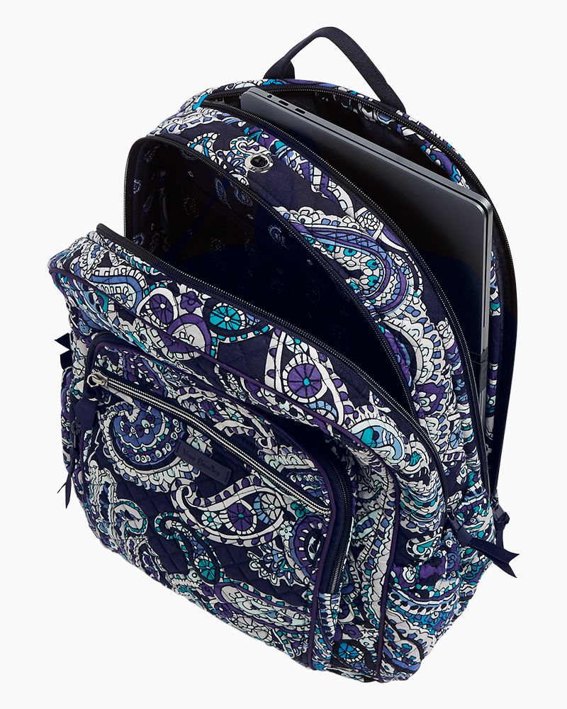 Vera Bradley Iconic Campus Backpack in Deep Night Paisley | The 