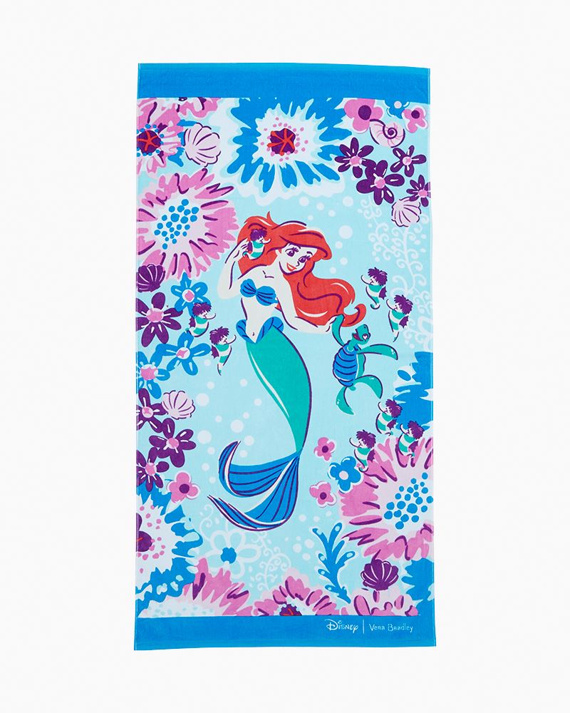 Vera Bradley Disney Beach Towel in Ariel Floral