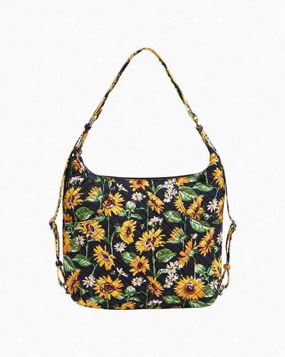 Vera Bradley Multi-Compartment Shoulder Bag in Sunflowers | The Paper Store