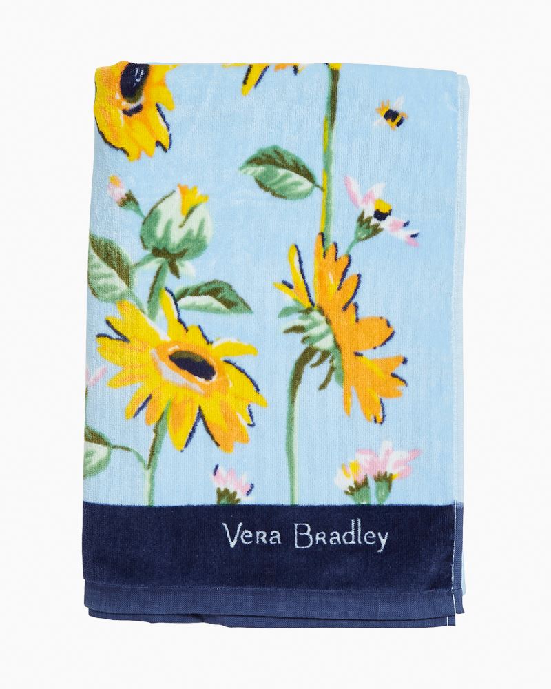 Vera Bradley Dorm Towel, Sunflower Sky