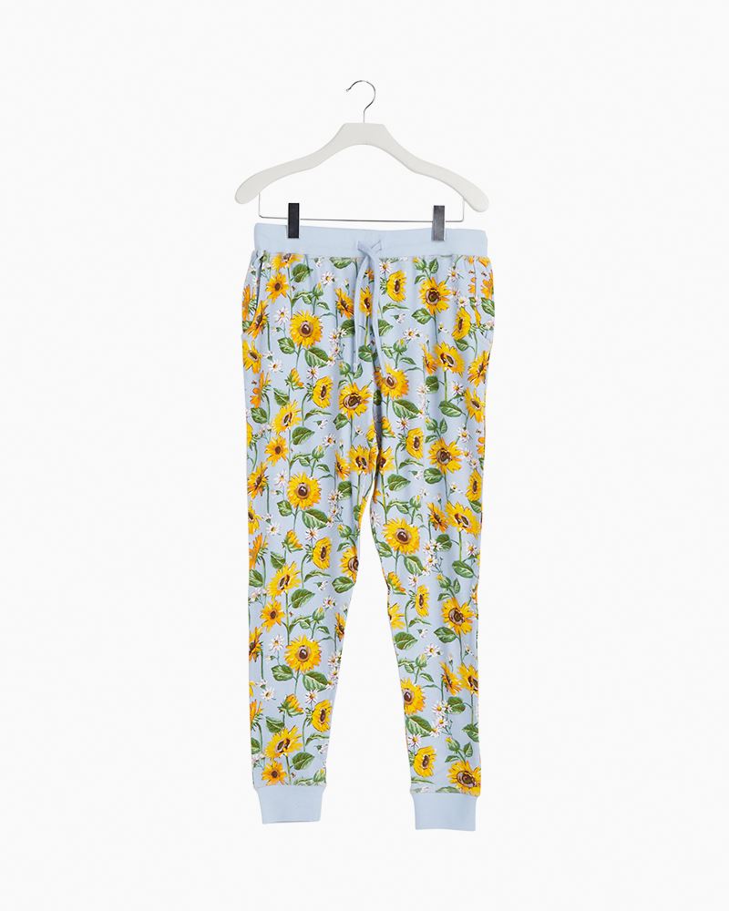 Vera Bradley Jogger Pajama Pants in Sunflower Sky