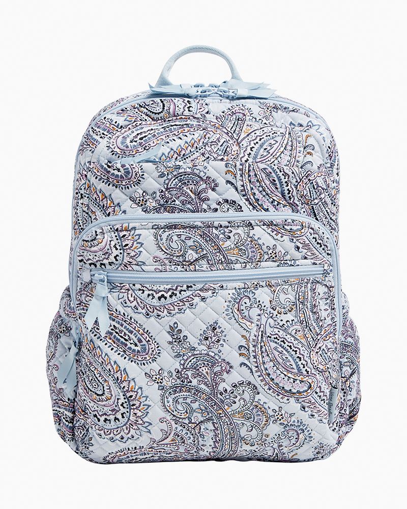 Vera Bradley Outlet  Gray Essential Large Backpack – Vera Bradley