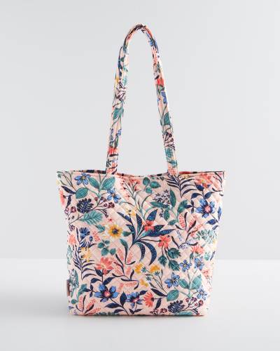 Vera Bradley Large Travel Duffel Bag in Sweet Garden Blue | The Paper Store