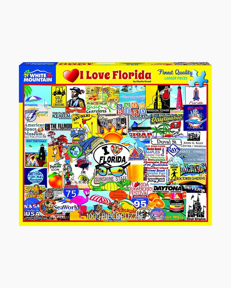 1000 Piece Jigsaw Puzzle - Florida – White Mountain Puzzles