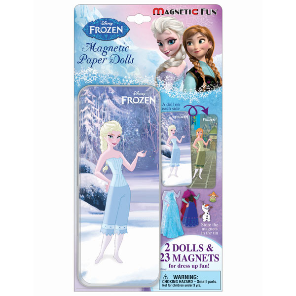 Disney Princess Magnetic Mini Tin Paper Dolls Dresses 