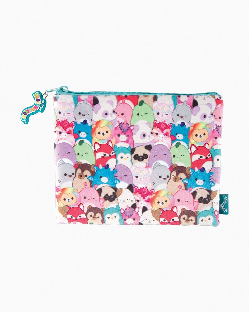 Squishmallows Characters Printed Plush Pencil Pouch