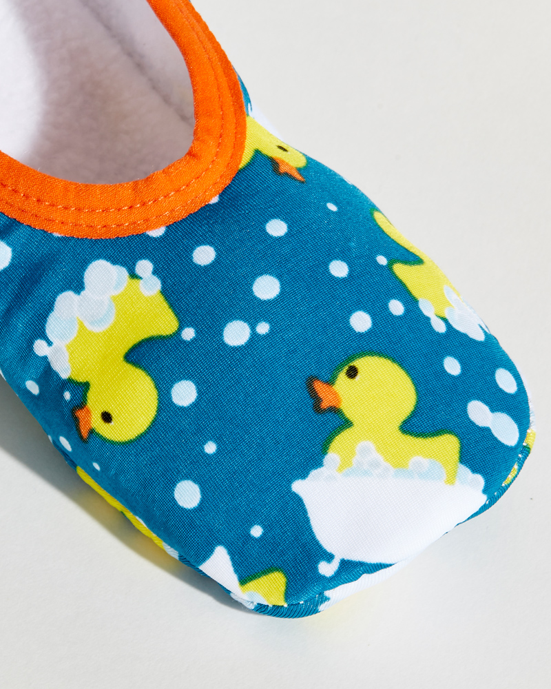 Snoozies Rubber Duckie Skinnies Foot Coverings | The Paper Store