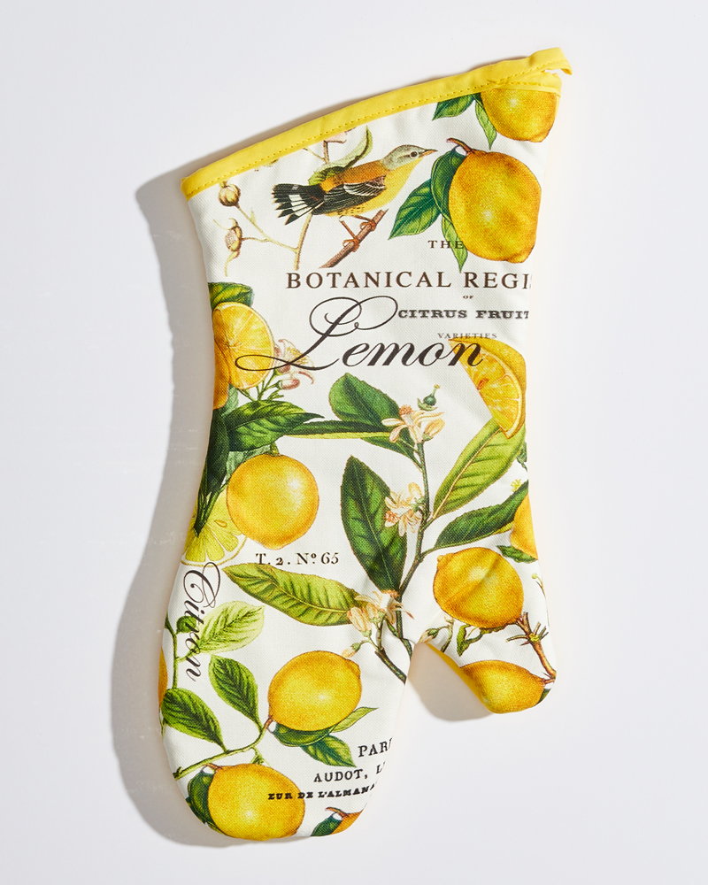 Michel Design Works Lemon Basil Oven Mitt | The Paper Store