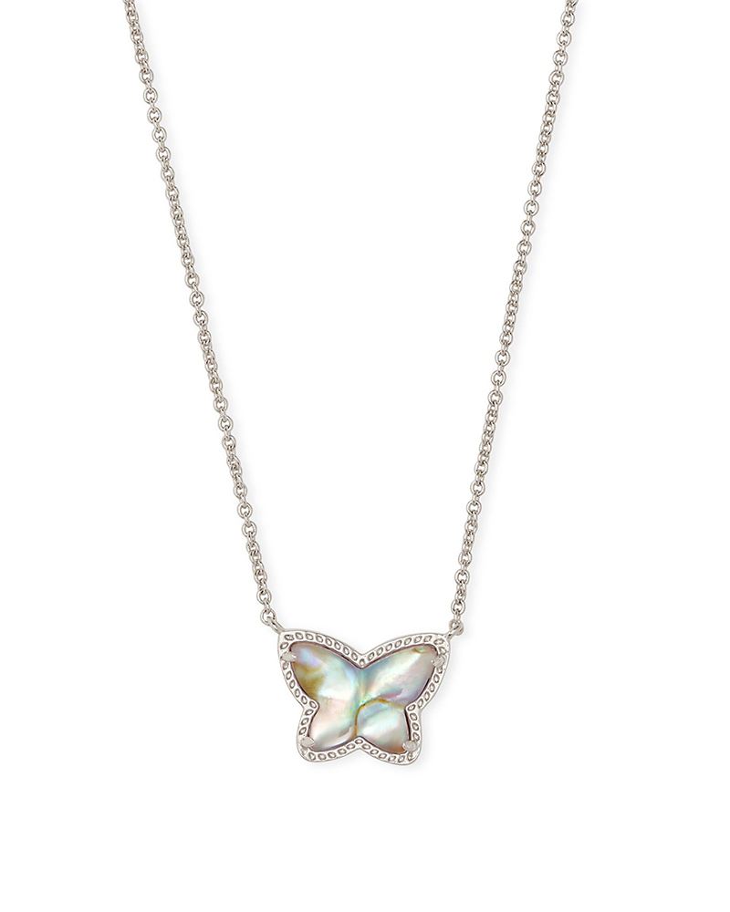 Kendra Scott Lillia Butterfly Silver Pendant Necklace In Turquoise Kyo –  The Bugs Ear