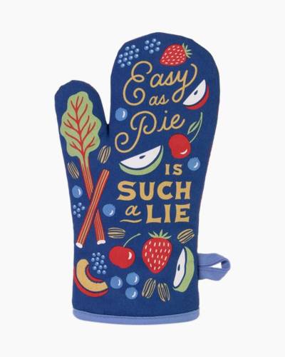 Blue Q Funny Novelty Oven Mitt New Red/Beige Made From Scratch Cat 
