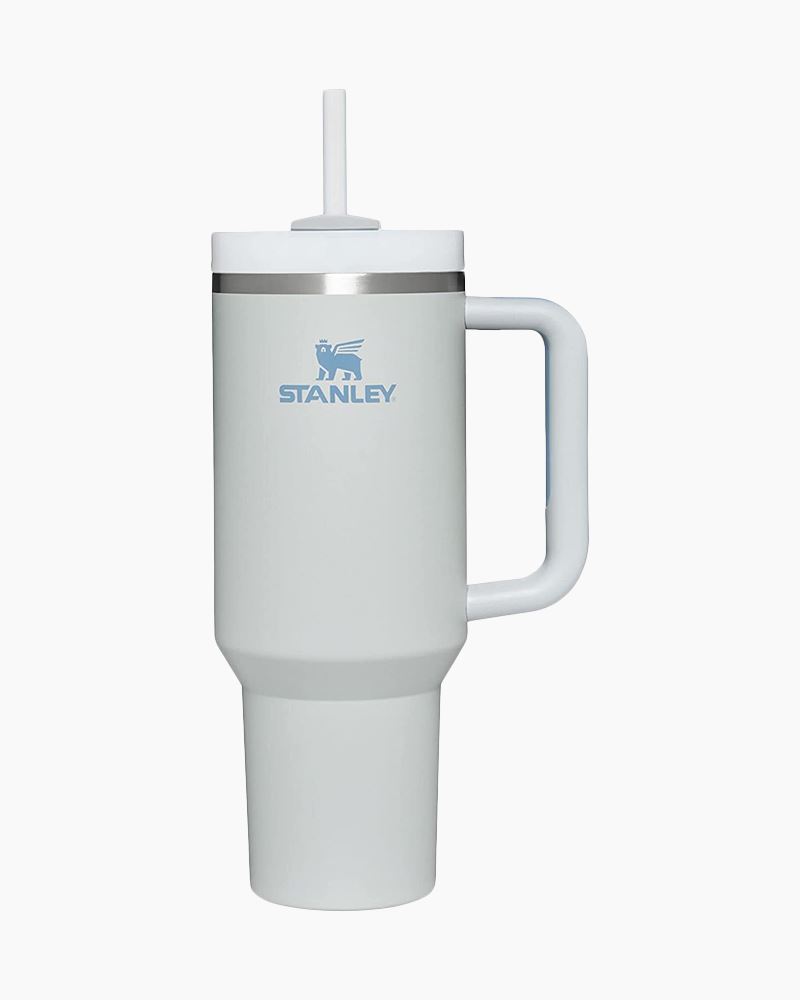 Stanley, Dining, Stanley 3 Oz Quencher H20 Flowstate Tumbler With Handle  Pool Blue New W Straw