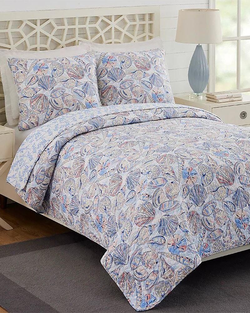 Vera Bradley Morning Shells Quilt Set (Twin) The Paper Store