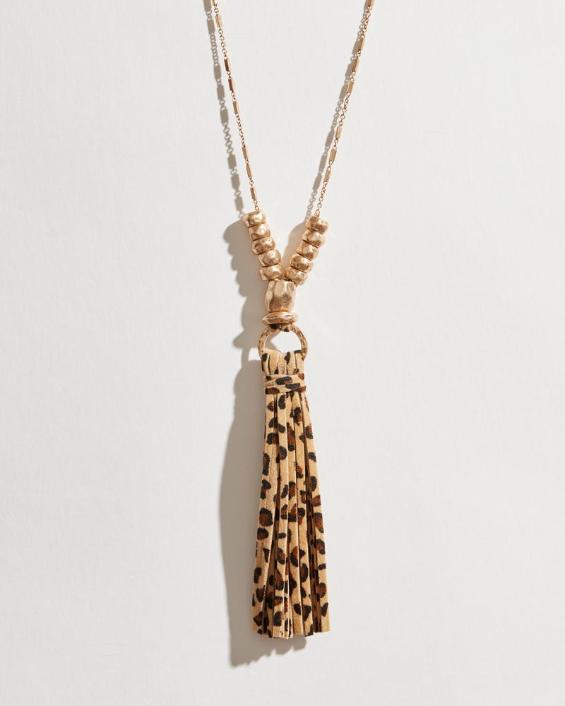Forest Inspired Tassel Necklace