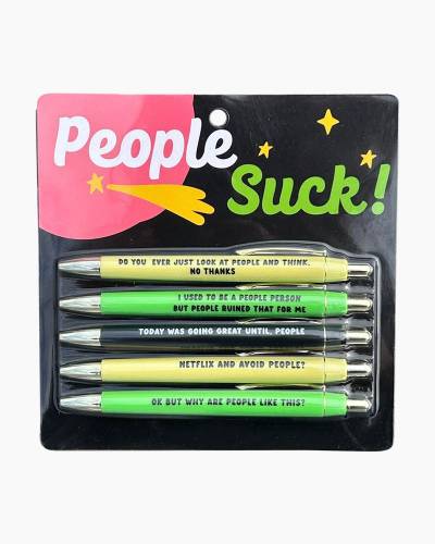 Per My Last Email Sassy Work Life Antibacterial Pen Set | 5 Pens in a  Gift Box