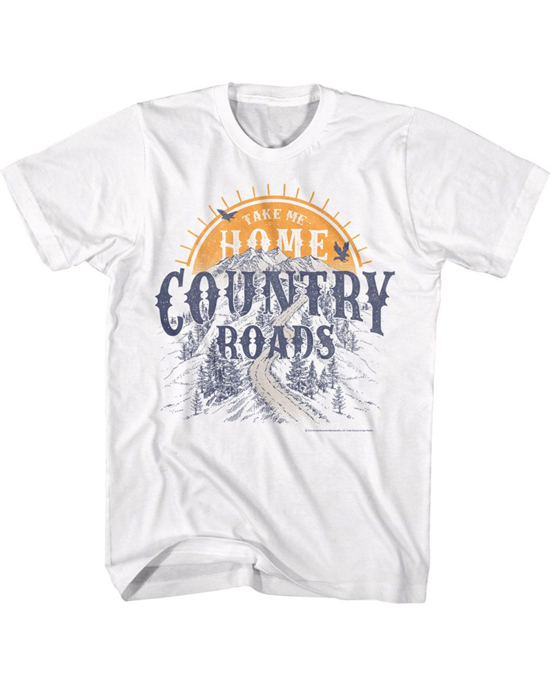 John Denver Take Me Home Country Roads Men's T Shirt - S - White