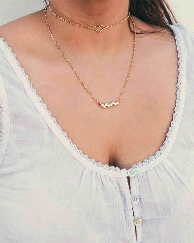 CS-DB Jewelry Silver Black Pearl Cubic Zirconia Chain Charm Pendants Necklaces