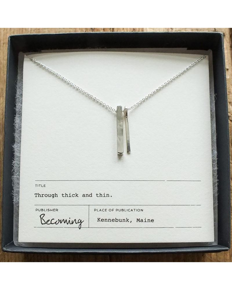 Becoming Jewelry Pillar of Strength Necklace in Sterling Silver | The Paper  Store
