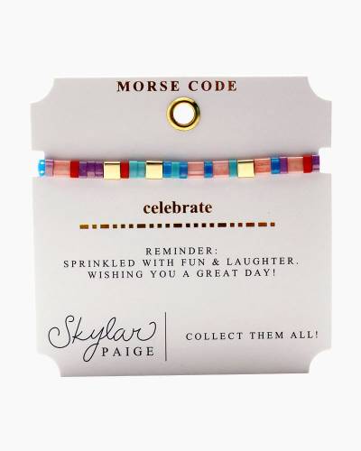 Skylar Paige - I LOVE YOU - Morse Code Tila Beaded Bracelet - Bonding –  Stia Jewelry