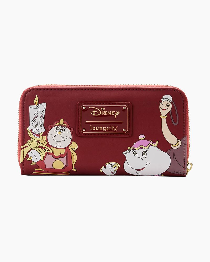 Mickey Mouse and Minnie Mouse Fireplace Zip-Around Wallet