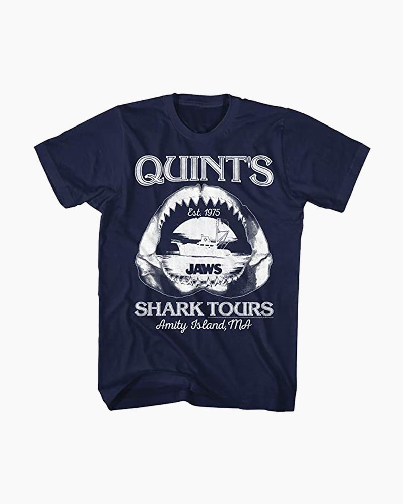 tone Udholdenhed Give American Classics Jaws Quint's Shark Tours Short Sleeve T-Shirt | The Paper  Store