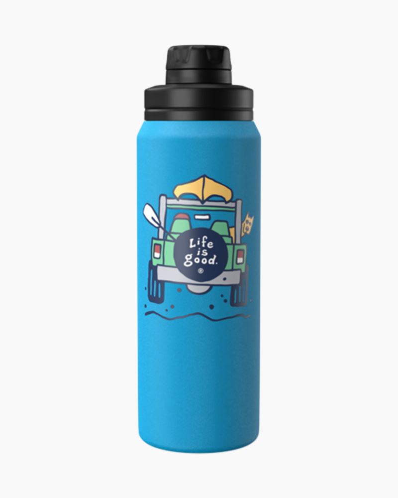Life Is Good Sky Jeep 26 oz. Stainless Steel Water Bottle