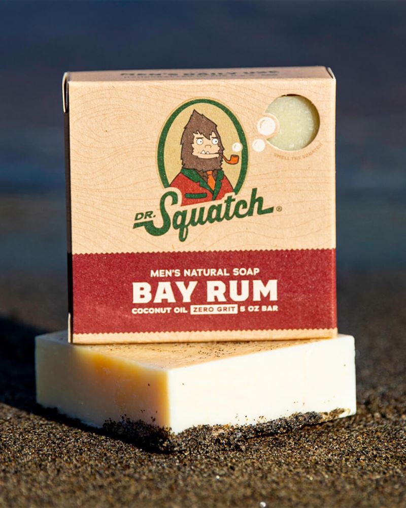 Dr. Squatch Bay Rum Men's Natural Bar Soap