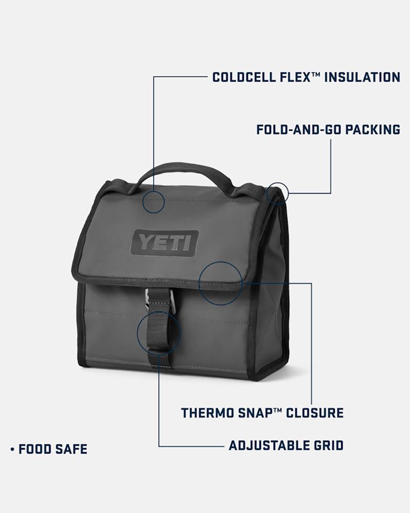 Yeti Daytrip Lunch bag, Coldcell Flex Insulation, Fold and Go Thermo Snap,  Navy