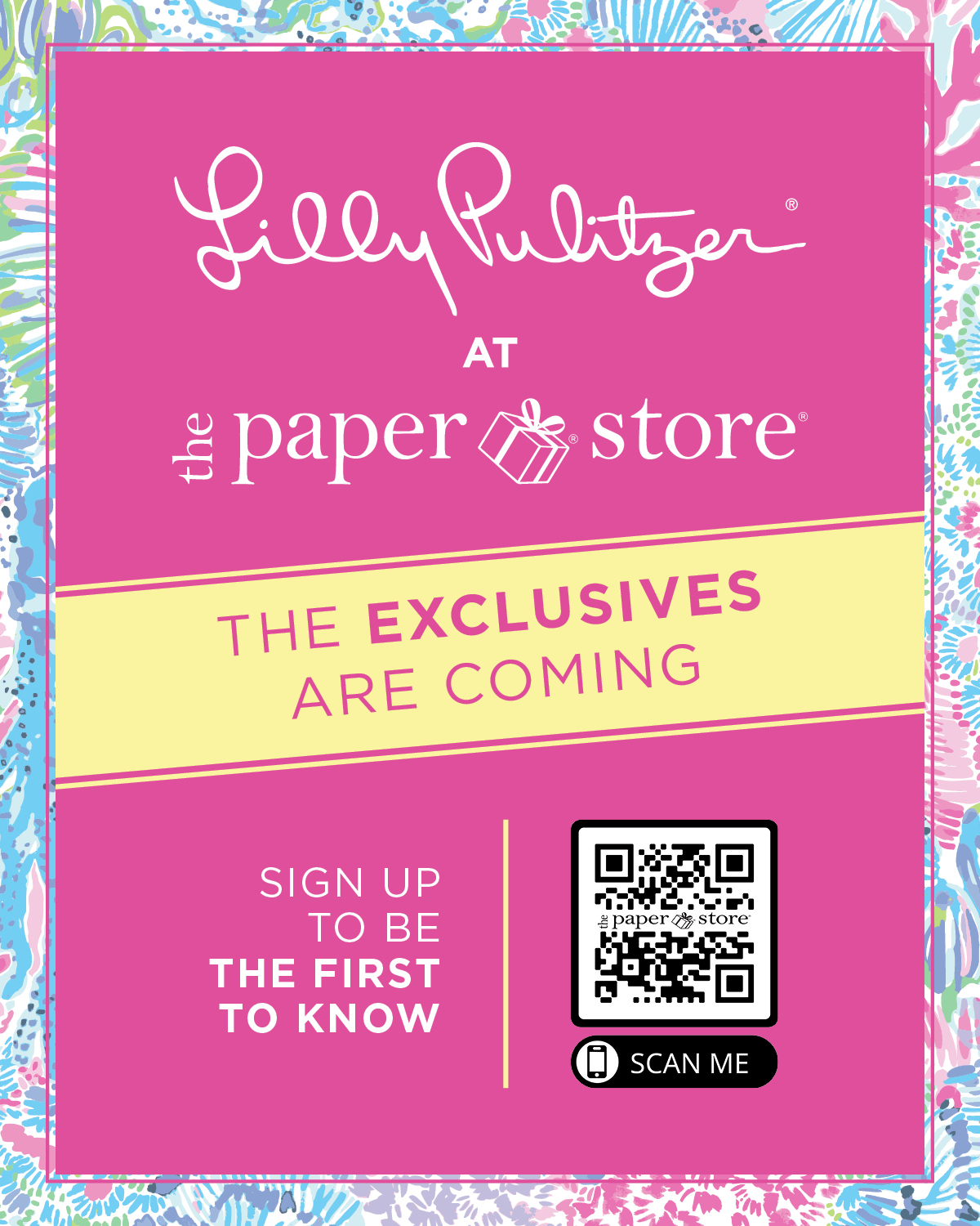 The Paper Store and Lilly Pulitzer Launch Teaser Graphic